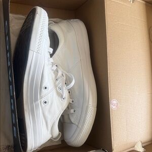 Converse Men's Classic White Canvas Sneakers